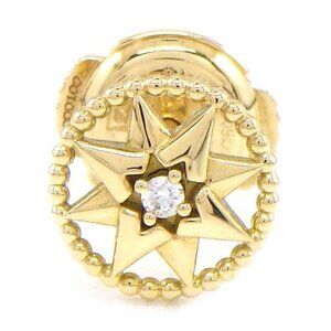 Christian Dior Earrings Rose Devan Small 0000 Star Circle Round 1
